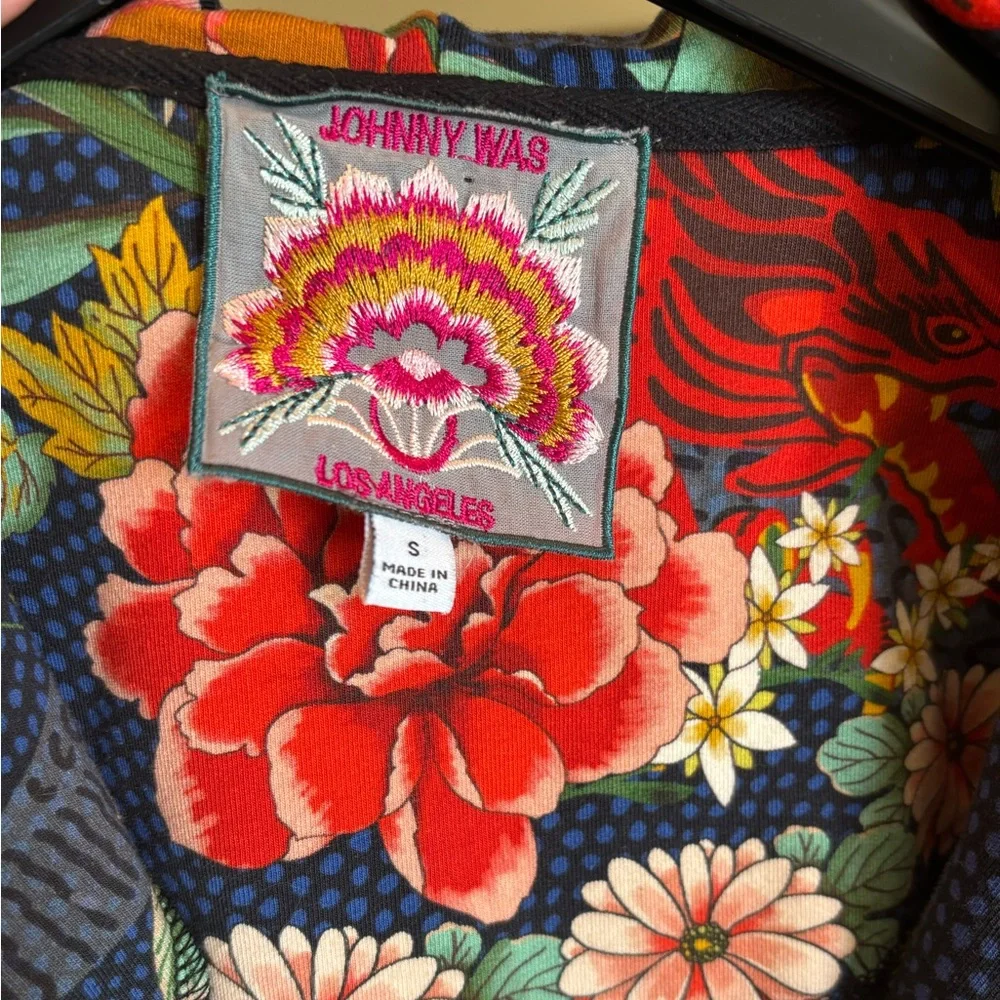 Johnny Was Dragona Modern Zip Up Hoodie Sold Out Online Size S - Picture 11 of 11